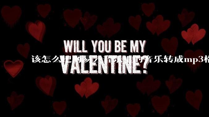 该怎么把网易云音乐里的音乐转成mp3格式导出软件？