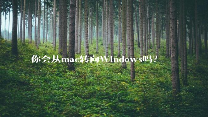你会从mac转向Windows吗？