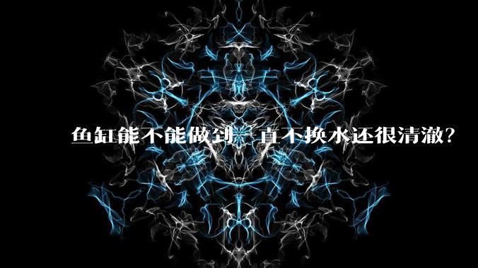 鱼缸能不能做到一直不换水还很清澈？